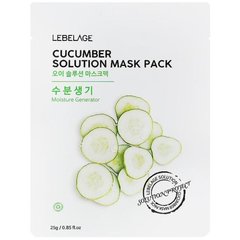 Тканевая маска для лица Lebelage Cucumber Solution Mask 23g