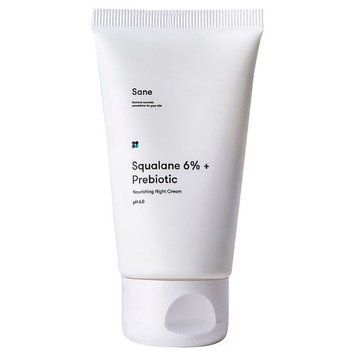 Нічний крем для обличчя з пребіотиком і скваланом Sane Squalane 6% + Prebiotic Nourishing Night Crea