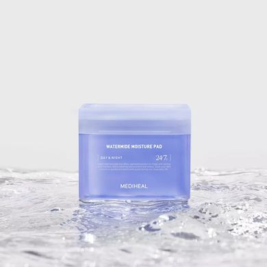Интенсивно увлажняющие тонер-педы с ледниковой водой Mediheal Watermide Toner Pad 100шт