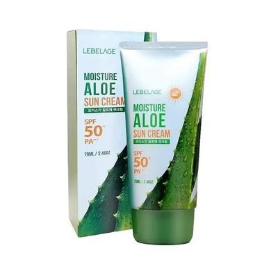 Cонцезахисний крем LEBELAGE MOISTURE ALOE SUN CREAM 70ml