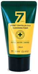 Пена для умывания успокаивающая с экстрактом центеллы May Island 7 Days Secret Centella Cica Cleansing Foam 30 ml