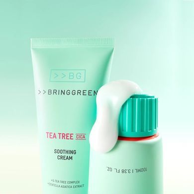 Успокаивающий крем с чайным деревом и CICA, 100 мл BRINGGREEN Tea Tree Cica Soothing Cream+ 100 ml
