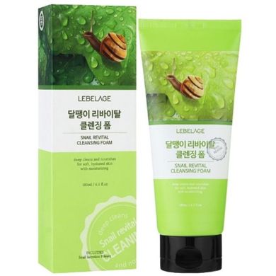 Пенка для умывания с муцином улитки Lebelage Snail Cleansing Foam 100ml