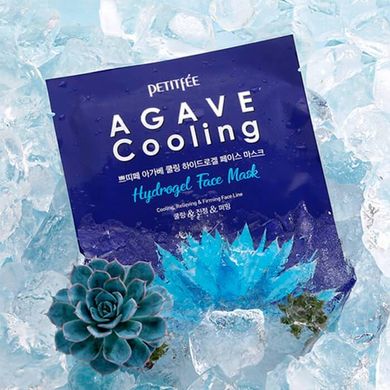 Маска Гидрогелевая Освежающая Увлажняющая С Экстрактом Агавы Petitfee Agave Cooling Hydrogel Face Mask 1 шт