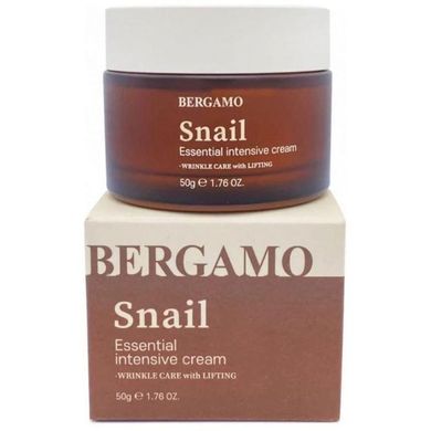 Крем для обличчя з муцином равлика Bergamo Snail Essential Intensive Cream 50g