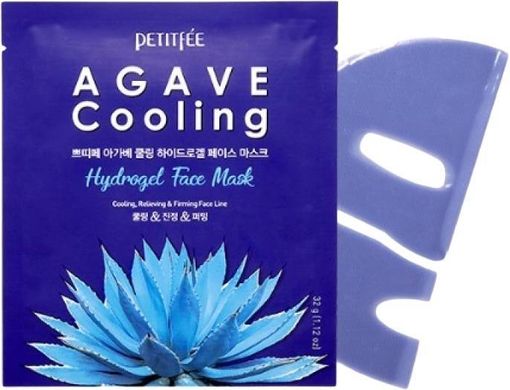 Маска Гидрогелевая Освежающая Увлажняющая С Экстрактом Агавы Petitfee Agave Cooling Hydrogel Face Mask 1 шт