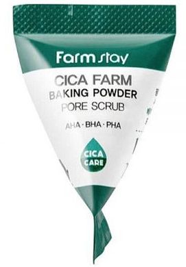 Скраб для обличчя з центеллою FarmStay Cica Farm Baking Powder Pore Scrub 7g