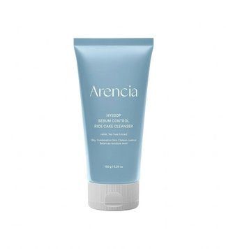 Пенка для умывания для жирной и комби кожи Arencia Hyssop Sebum Control Rice Cake Cleanser 150g