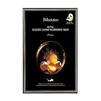 Тканевая маска для лица с икрой JMSOLUTION ACTIVE GOLDEN CAVIAR NOURISHING MASK