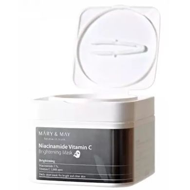 Набір масок для обличчя з ніацинамідом та вітаміном C Mary & May Niacinanide Vitamin C Brightening M