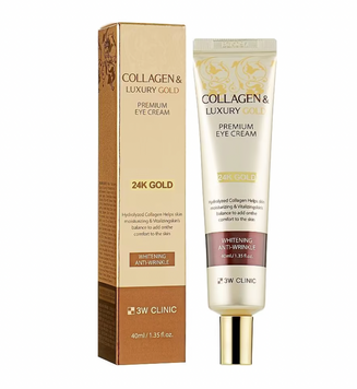 Крем для век 3W Clinic Collagen & Luxury Gold Premium Eye Cream 40 мл