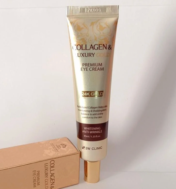 Крем для повік 3W Clinic Collagen & Luxury Gold Premium Eye Cream 40 мл
