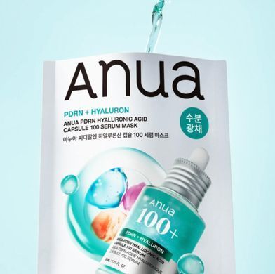 Тканинна маска з PDRN Anua Pdrn Hyaluron 100 Serum Mask