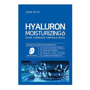 Маска Увлажняющая С Гиалуроновой Кислотой Some By Mi Hyaluron Moisturizing Glow Luminous Ampoule Mask