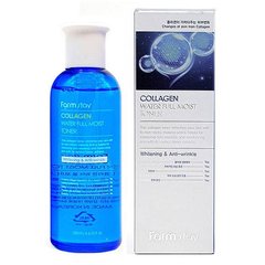 Тонер для зволоження та пружності шкіри з колагеном FarmStay Collagen Water Full Moist Toner 200ml