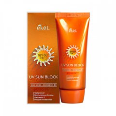 Крем солнцезащитный водостойкий для лица с экстрактом алоэ Ekel UV Sun Block Cream SPF50PA 70ml