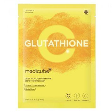 Маска освітлююча з глутатіоном 27 мл MEDICUBE DEEP VITA C GLUTATHIONE BRIGHTENING MASK