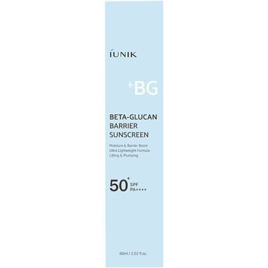 Солнцезащитный крем на основе химических фильтров IUNIK Beta Glucan Barrier Sunscreen 60ml