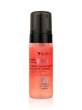 Пенный пилинг для кожи головы Soika Pro Foam Peeling Глубокое очищение и обновление, с салициловой кислотой, 150 мл