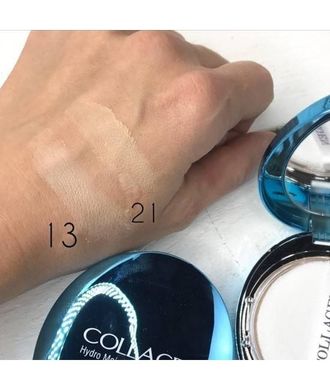 Пудра зволожуюча для обличчя з колагеном та змінним блоком Enough Collagen Hydro Moisture Two Way Cake SPF25 PA 26g 23