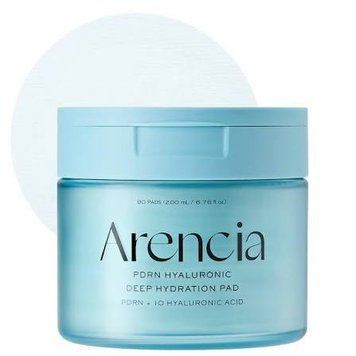 Педи для обличчя зволожувальні Arencia Pdrn + Hyaluronic Deep Hydration Pads 90 шт