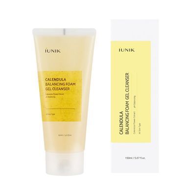 Гель для вмивання з екстрактом календули IUNIK Calendula Balancing Foam Gel Cleanser 150ml