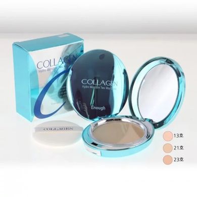 Пудра увлажняющая для лица с коллагеном и сменным блоком Enough Collagen Hydro Moisture Two Way Cake SPF25 PA 26g 23