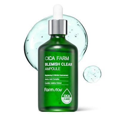 Ампульная сыворотка с центеллами и аминокислотами FarmStay Cica Farm Blemish Clear Ampoule100ml