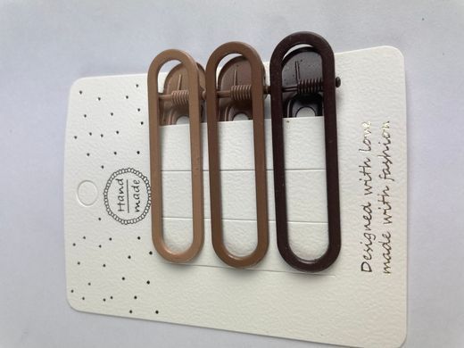 Набор заколок для волос CHACOTT Hair Set Clips Beige 6cm