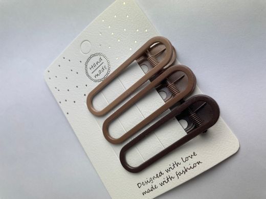 Набор заколок для волос CHACOTT Hair Set Clips Beige 6cm