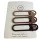 Набор заколок для волос CHACOTT Hair Set Clips Beige 6cm