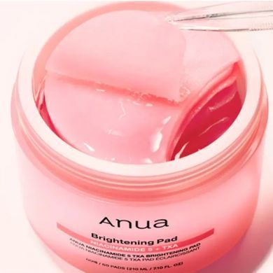 Освітлювальні тонер-педи з ніацинамідом Anua Niacinamide 5 Txa Brightening Pad 210ml (60EA)