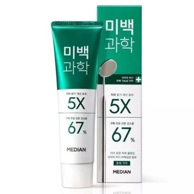 Отбеливающая зубная паста Median Whitening Science Toothpaste Plum Mint Scent 100g