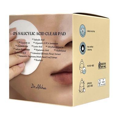 Тонер-педи з саліциловою кислотою 2% Dr.Althea 2% Salicylic Acid Clear Pad