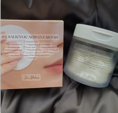 Тонер-педи з саліциловою кислотою 2% Dr.Althea 2% Salicylic Acid Clear Pad