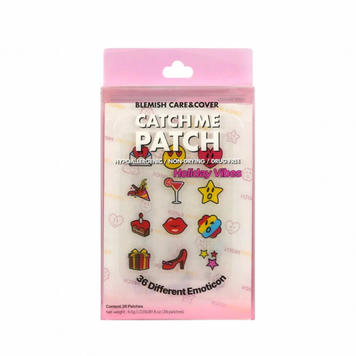 Декоративні патчі від прищів Catch Me Patch Emoticon Holiday Vibes, 36 шт.
