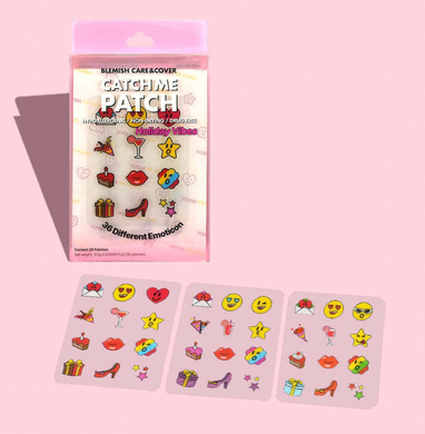 Декоративні патчі від прищів Catch Me Patch Emoticon Holiday Vibes, 36 шт.