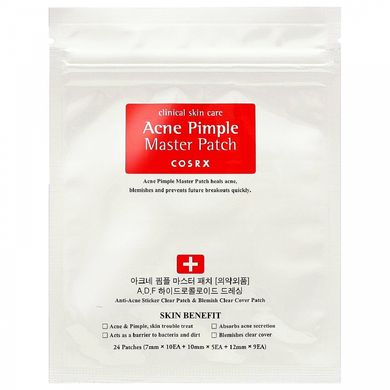 Пластыри Для Лица От Воспалений И Прыщей COSRX Acne Pimple Master 24шт