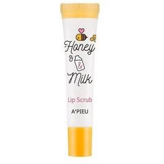 Скраб для губ з медом та молочними протеїнами APieu Honey Milk Lip Scrub 8ml