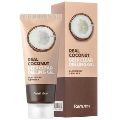 Пилинг-скатка увлажняющая с экстрактом кокоса FarmStay Real Coconut Deep Clear Peeling Gel, 100ml