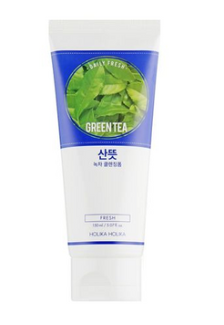 Пінка для вмивання HOLIKA DAILY FRESH GREENTEA CLEANSING FOAM 150ml