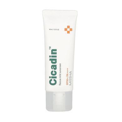 Солнцезащитный крем с азиатской центелой Missha Cicadin Rescue Mild Sunscreen SPF50+ PA+++