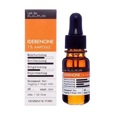 Сыворотка антивозрастная для лица с 1% идебенона Derma Factory Idebenone 1% Ampoule