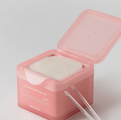 Тонер-пади з колагеном для підвищення пружності шкіри Mediheal Collagen Ampoule Pad 100шт
