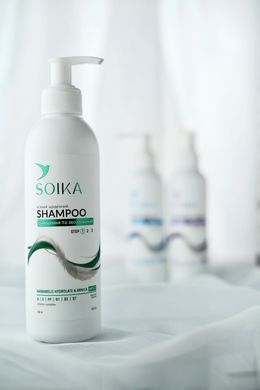 Ежедневный мягкий шампунь для волос Soika Очищение и увлажнение, 300 мл
