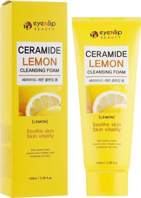 Пінка для вмивання з керамідами та екстрактом лимона для обличчя Eyenlip Ceramide Lemon Cleansing Foam 100ml