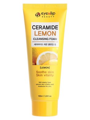 Пенка для умывания с керамидами и экстрактом лимона для лица Eyenlip Ceramide Lemon Cleansing Foam 100ml