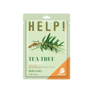 Маска для лица BERGAMO HELP MASK PACK TEA TREE 25ml