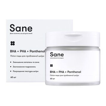 Пілінг-педи для проблемної шкіри Sane 60 шт