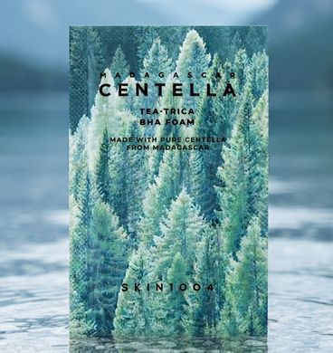 Пробник пінки для вмивання з BHA Skin1004 Madagascar Centella Tea-Trica BHA Foam Sachets 1,5 мл